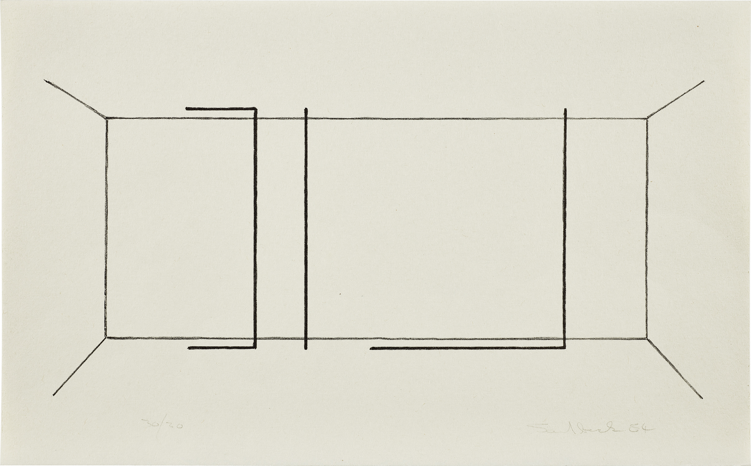 Fred Sandback, Untitled (J. 109), 1984